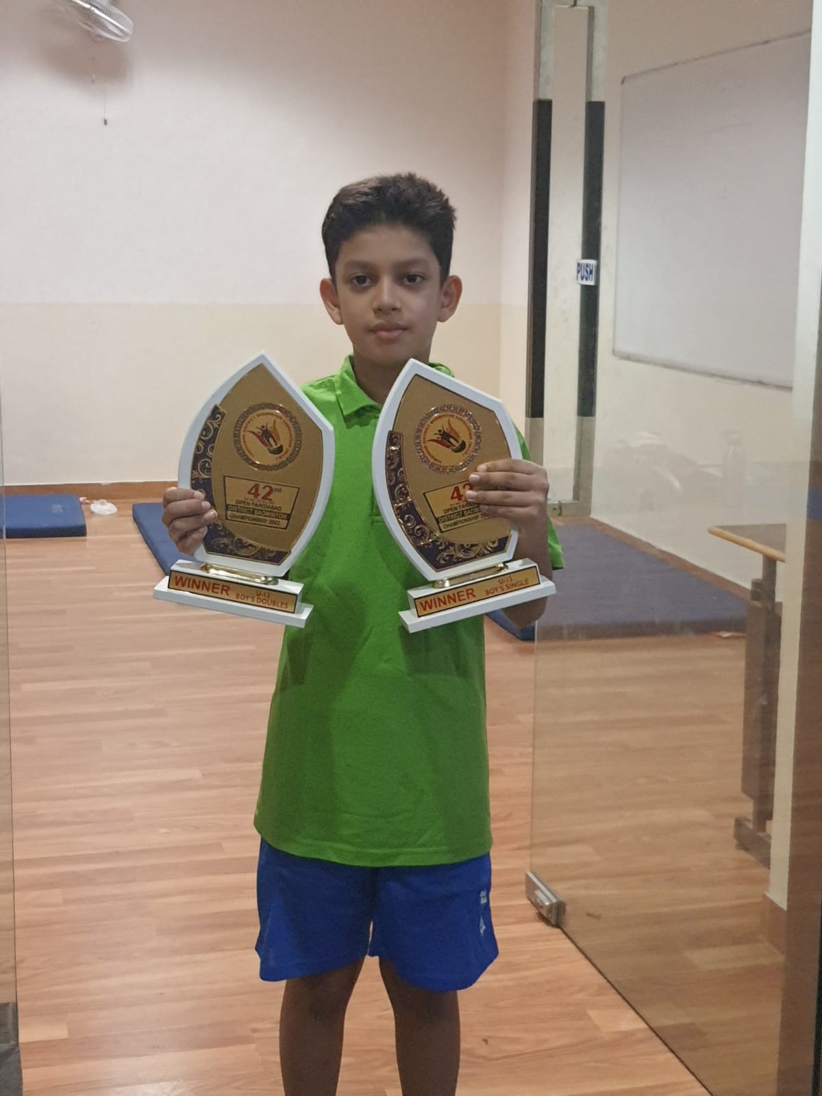 Badminton District Championship - Congratulations Shaurya