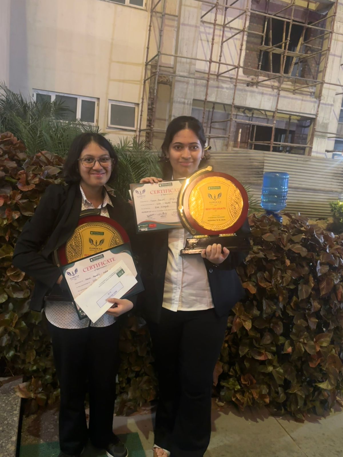 Celebrating Excellence: Divija Babbar and Falak Babbar Shine at FLYMUN