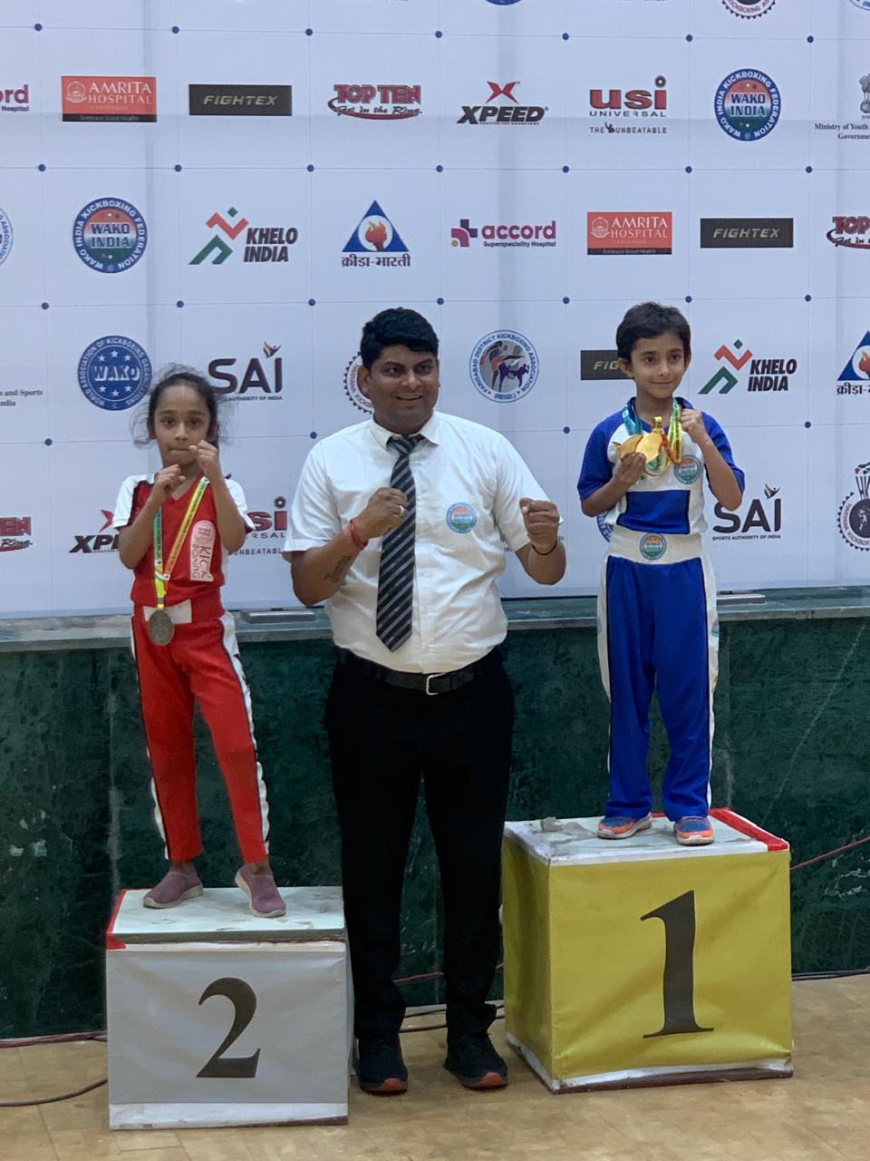 Kiara Gera excels in Kickboxing