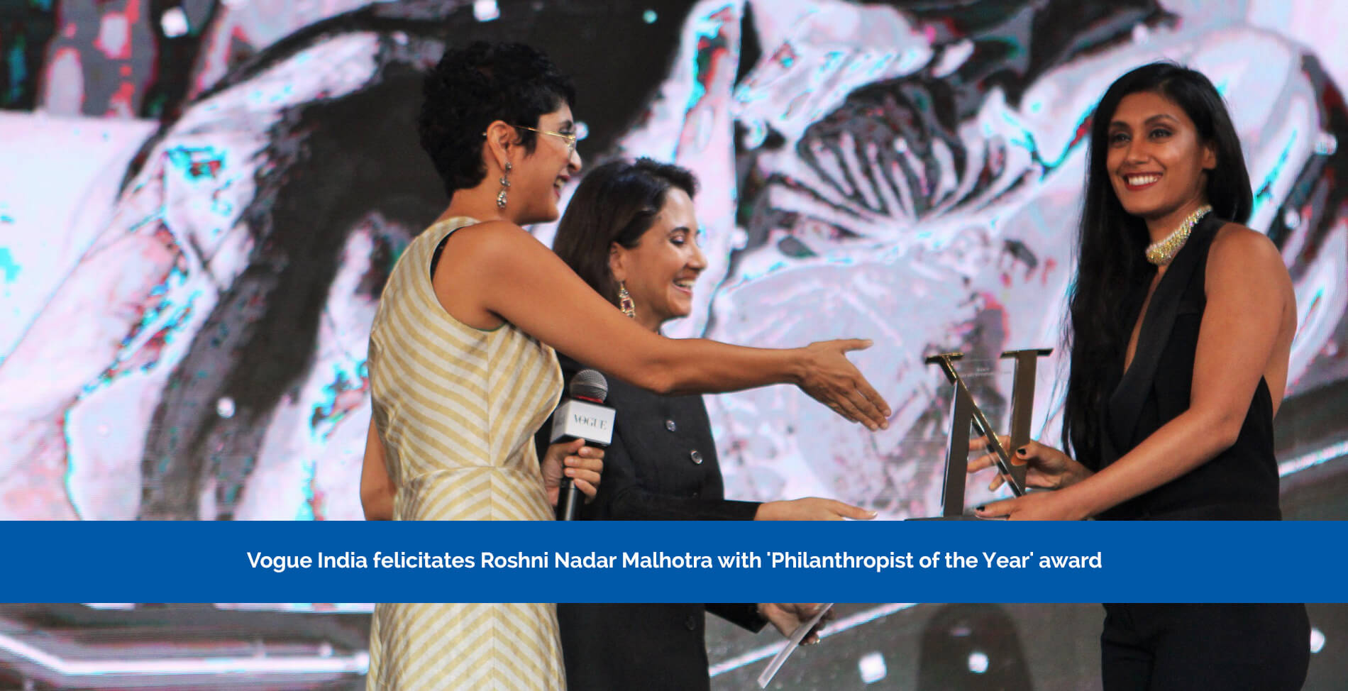 Vogue India felicitates Roshni Nadar Malhotra