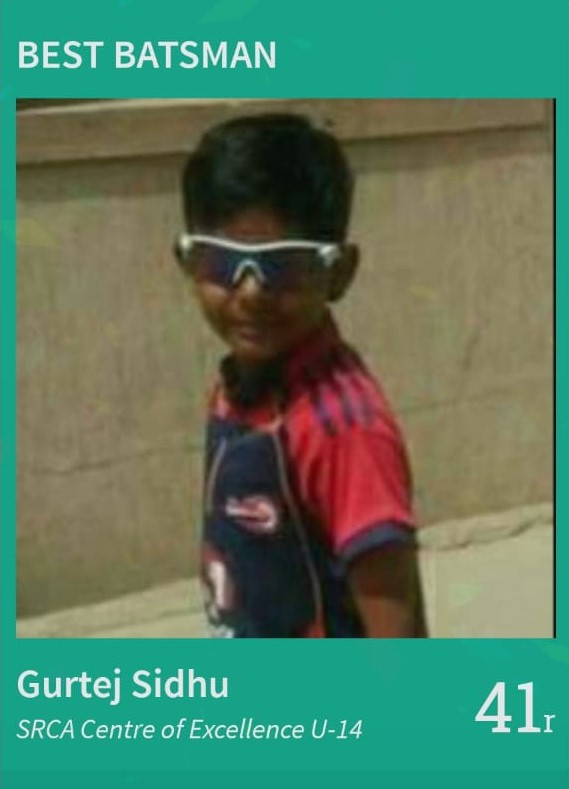 Under-14 Cricket Tournament Match Award